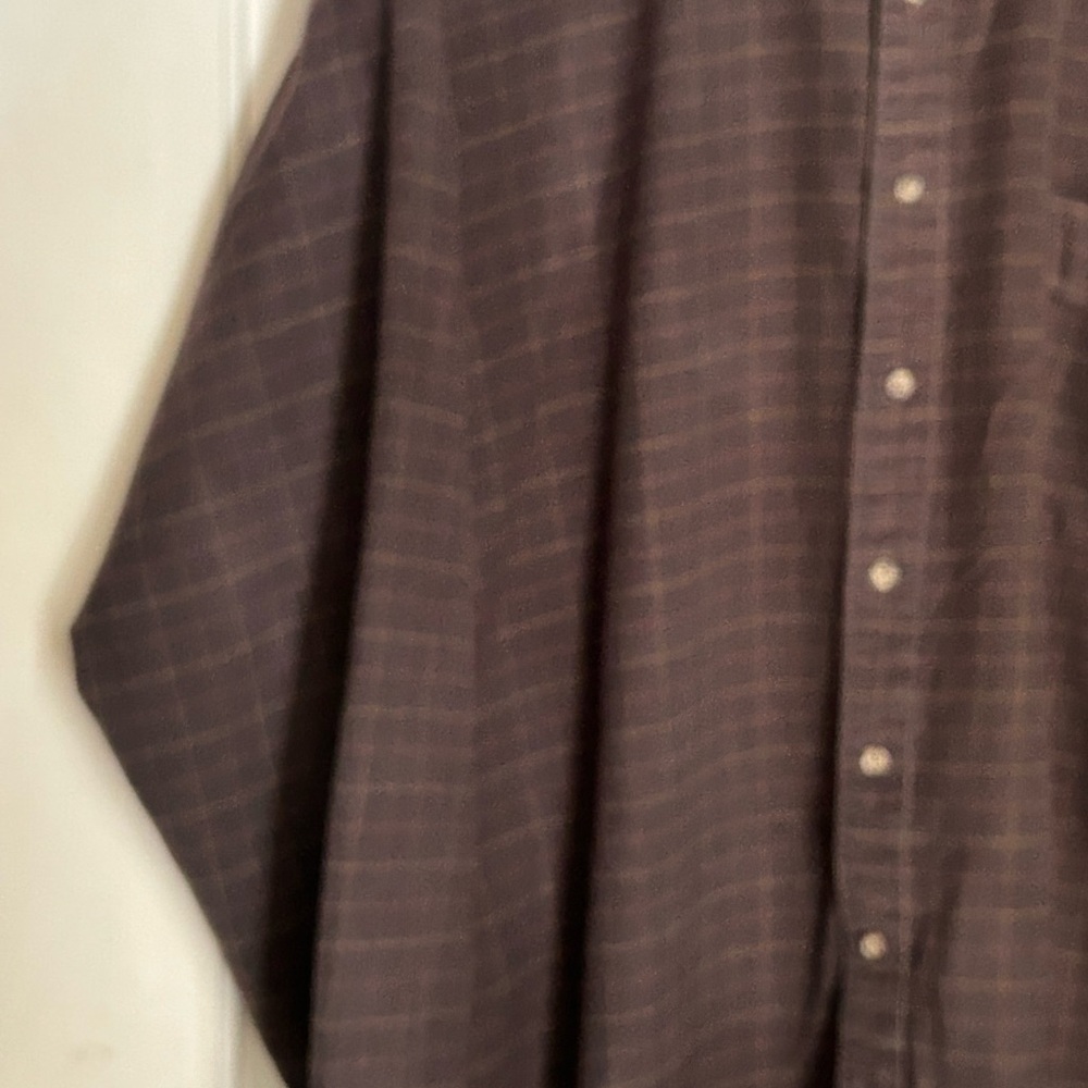 Nordstrom Men’s 100% Imported cotton Flannel Shirt XL Tall - Picture 2 of 12